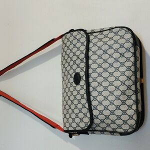 Gucci Blue Messenger Bag/Wallets Authentic Vintage